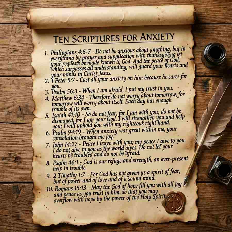 Featured Post Image - Best Bible Verses for Anxiety and Stress